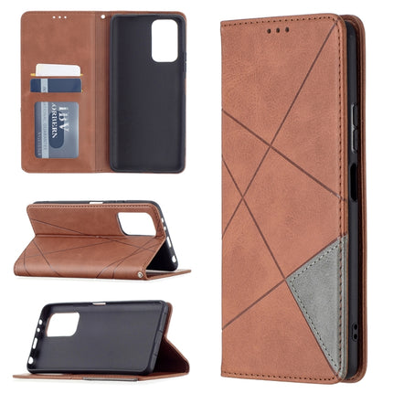Rhombus Texture Horizontal Flip Magnetic Leather Case with Holder & Card Slots, For Xiaomi Redmi Note 10 Pro, For Huawei P50 Pro, For Huawei P50, For Samsung Galaxy A02