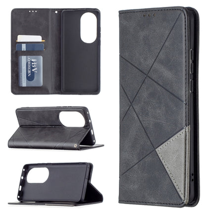 Rhombus Texture Horizontal Flip Magnetic Leather Case with Holder & Card Slots, For Xiaomi Redmi Note 10 Pro, For Huawei P50 Pro, For Huawei P50, For Samsung Galaxy A02