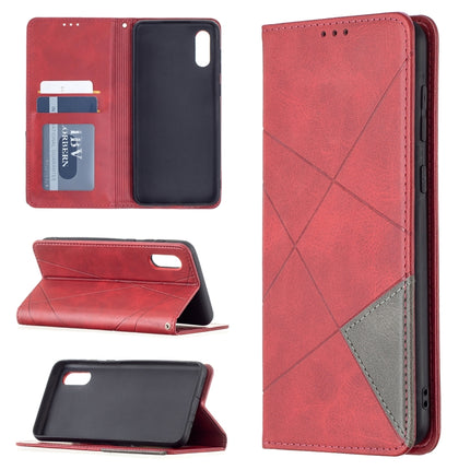 Rhombus Texture Horizontal Flip Magnetic Leather Case with Holder & Card Slots, For Xiaomi Redmi Note 10 Pro, For Huawei P50 Pro, For Huawei P50, For Samsung Galaxy A02