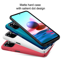 NILLKIN Frosted Concave-convex Texture PC Case, For Xiaomi Redmi Note 10 4G