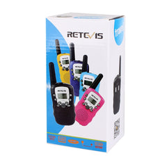 1 Pair RETEVIS RT388 0.5W EU Frequency 446MHz 8CHS Handheld Children Walkie Talkie, RT388(Blue), RT388(Purple), RT388(Yellow), RT388(Black), RT388(Pink)