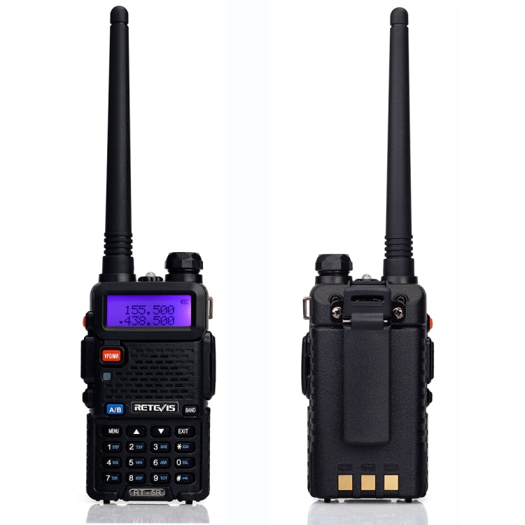 RETEVIS RT-5R 400-520 MHz + 136-174 MHz 128CHS USB Zweisegment-Handfunkgerät, USB, EU-Stecker, UK-Stecker