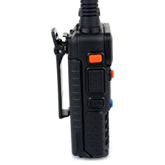 Walkie-talkie portátil de dos segmentos RETEVIS RT-5R 400-520 MHz + 136-174 MHz 128 canales USB, USB, enchufe de la UE, enchufe del Reino Unido