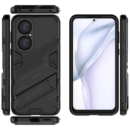 Punk Armor 2 in 1 PC + TPU Shockproof Case with Invisible Holder, For Huawei P50, For Huawei P50 Pro