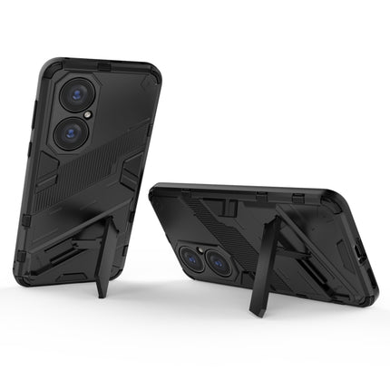 Punk Armor 2 in 1 PC + TPU Shockproof Case with Invisible Holder, For Huawei P50, For Huawei P50 Pro