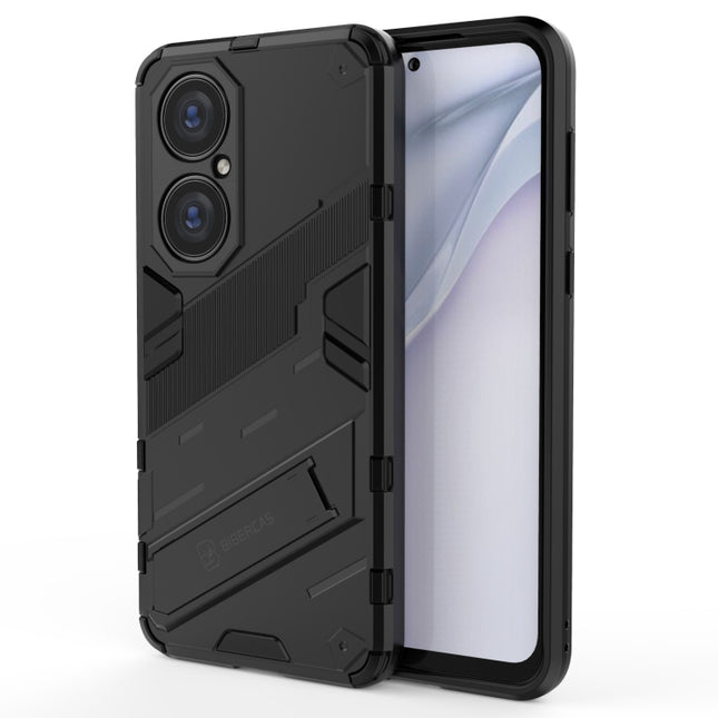Punk Armor 2 in 1 PC + TPU Shockproof Case with Invisible Holder, For Huawei P50, For Huawei P50 Pro