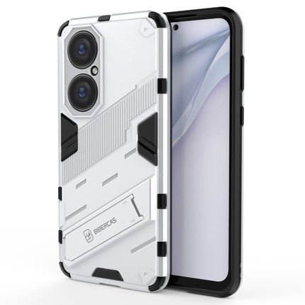 Punk Armor 2 in 1 PC + TPU Shockproof Case with Invisible Holder, For Huawei P50, For Huawei P50 Pro