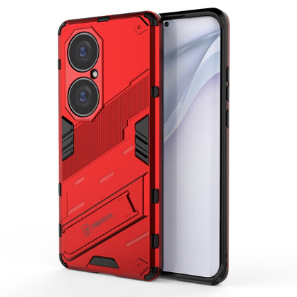 Punk Armor 2 in 1 PC + TPU Shockproof Case with Invisible Holder, For Huawei P50, For Huawei P50 Pro