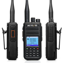 RETEVIS RT3S 136-174MHz + 400-480MHz 3000CH Handheld DMR Digital Two Way Radio Walkie Talkie, GPS Version, RT3S, GPS Version
