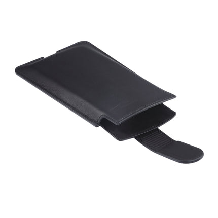 Universal Cow Leather Vertical Mobile Phone Leather Case Waist Bag For 6.1 inch and Below Phones, For 6.1 inch and Below Phones