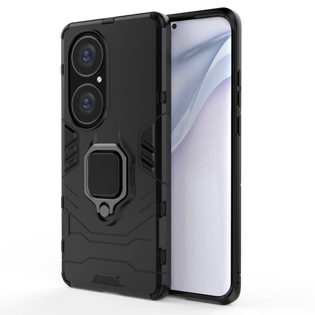 PC + TPU Shockproof Protective Case with Magnetic Ring Holder, For Huawei P50 Pro