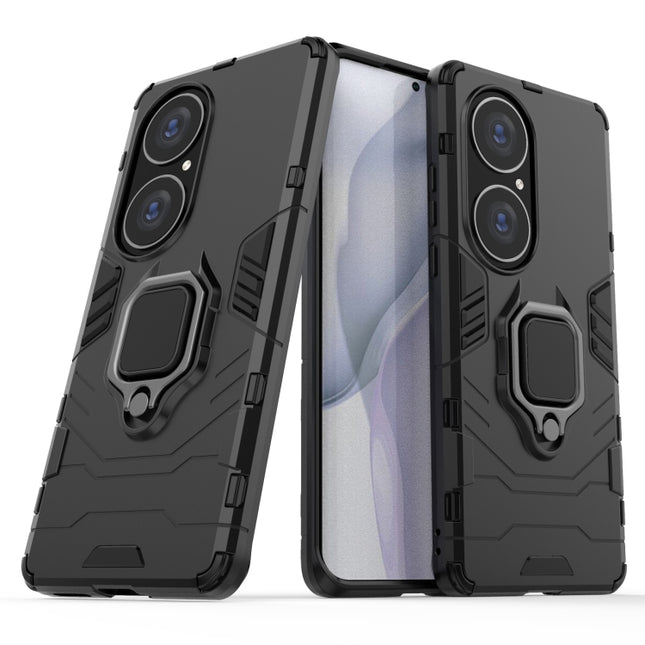 PC + TPU Shockproof Protective Case with Magnetic Ring Holder, For Huawei P50 Pro