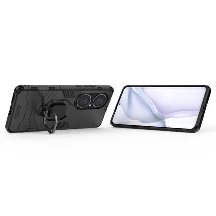 PC + TPU Shockproof Protective Case with Magnetic Ring Holder, For Huawei P50 Pro