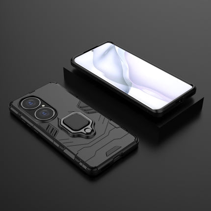 PC + TPU Shockproof Protective Case with Magnetic Ring Holder, For Huawei P50 Pro