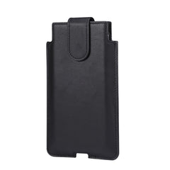 Funda de cuero de vaca universal para teléfono móvil vertical, riñonera para teléfonos de 7,2 pulgadas o menos, para teléfonos de 6,7 pulgadas o menos