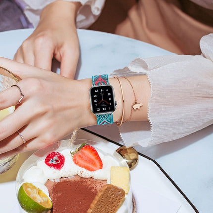 Elastic Watch Strap, For Apple Watch Series 7 45mm / 6 & SE & 5 & 4 44mm / 3 & 2 & 1 42mm, For Apple Watch Series 7 41mm / 6 & SE & 5 & 4 40mm / 3 & 2 & 1 38mm