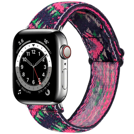 Elastic Watch Strap, For Apple Watch Series 7 45mm / 6 & SE & 5 & 4 44mm / 3 & 2 & 1 42mm, For Apple Watch Series 7 41mm / 6 & SE & 5 & 4 40mm / 3 & 2 & 1 38mm
