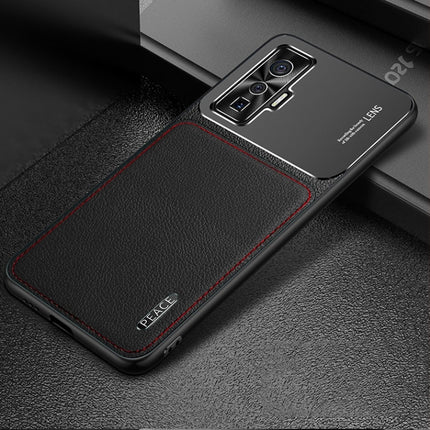 Frosted Metal + Leather Texture Protective Case, For OPPO Reno4 Pro, For vivo X50, For vivo S7, For vivo iQOO 5 5G, For iPhone 11