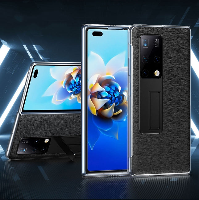 Transparent Protective Case wth Invisible Holder, For Huawei Mate X2