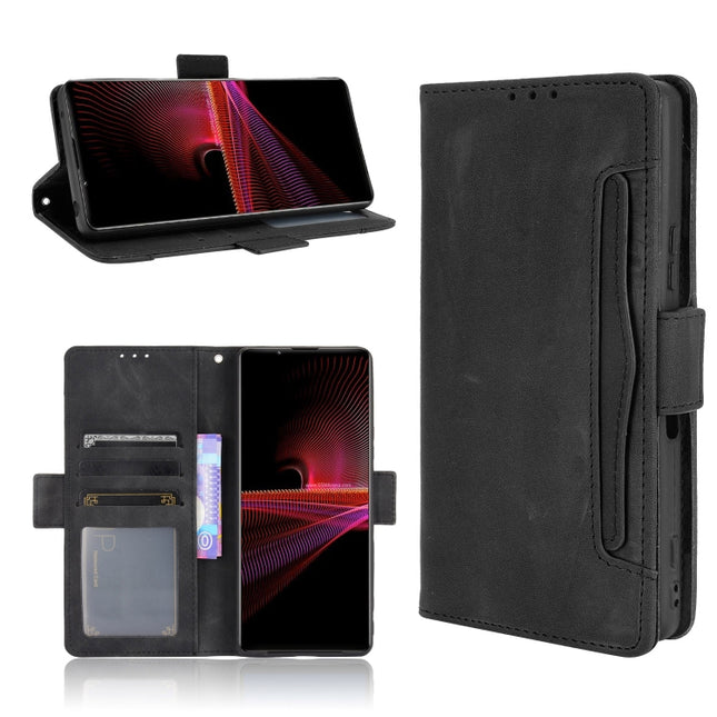 Skin Feel Calf Pattern Horizontal Flip Leather Case with Holder & Card Slots & Photo Frame, For Sony Xperia 1 III, For Sony Xperia 10  III, For Xiaomi Mi 10S, For Xiaomi Mi 11 Lite 4G / Mi 11 Lite 5G