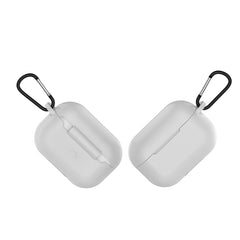 Einfarbige Silikon-Kopfhörer-Schutzhülle für AirPods 3, mit Haken