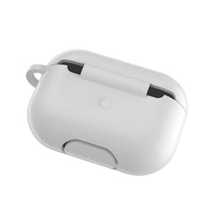 Einfarbige Silikon-Kopfhörer-Schutzhülle für AirPods 3, mit Haken