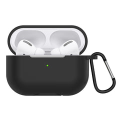 Einfarbige Silikon-Kopfhörer-Schutzhülle für AirPods 3, mit Haken