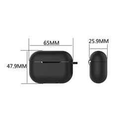 Solid Color Silicone Earphone Protective Case for AirPods 3, with Hook