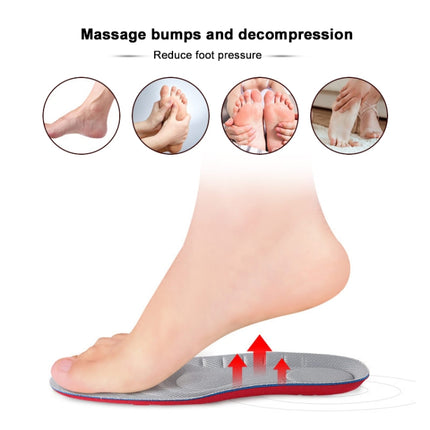 081 Soft Breathable Shockproof Massage Sports Full Insole Shoe-pad, 081 S(Grey), 081 S(Blue), 081 L (Grey), 081 L (Blue)