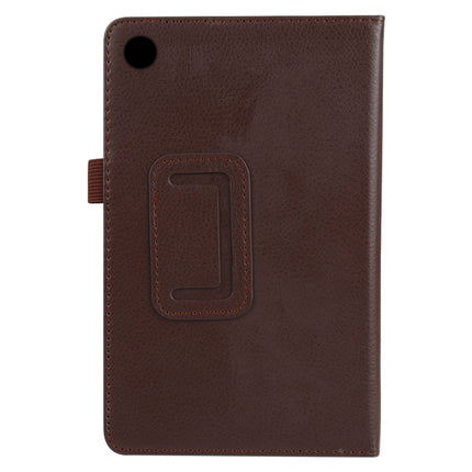 Litchi Texture Solid Color Horizontal Flip Leather Case with Holder & Pen Slot, For Lenovo Tab M7, For Lenovo Tab M8