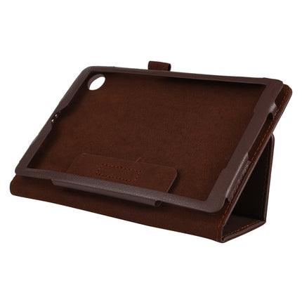 Litchi Texture Solid Color Horizontal Flip Leather Case with Holder & Pen Slot, For Lenovo Tab M7, For Lenovo Tab M8