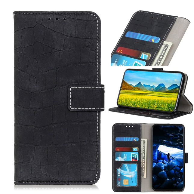 Crocodile Texture Horizontal Flip Leather Case with Holder & Card Slots & Wallet, For Samsung Galaxy S21 FE