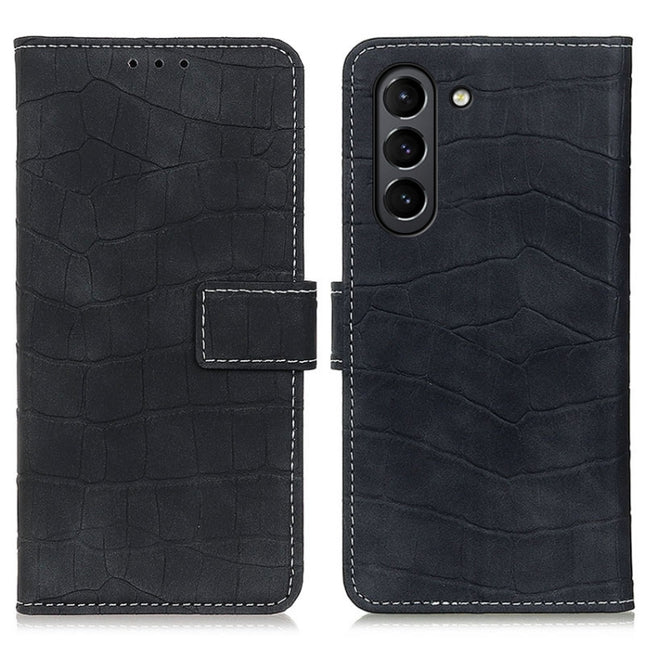 Crocodile Texture Horizontal Flip Leather Case with Holder & Card Slots & Wallet, For Samsung Galaxy S21 FE