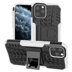 Tire Texture TPU + PC Shockproof Case with Holder, For iPhone 11 Pro Max, For iPhone 11 Pro, For iPhone 11