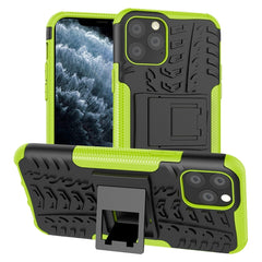 Tire Texture TPU + PC Shockproof Case with Holder, For iPhone 11 Pro Max, For iPhone 11 Pro, For iPhone 11