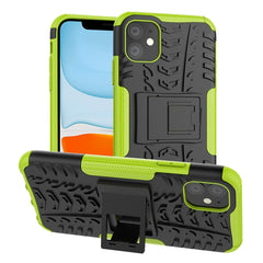 Tire Texture TPU + PC Shockproof Case with Holder, For iPhone 11 Pro Max, For iPhone 11 Pro, For iPhone 11