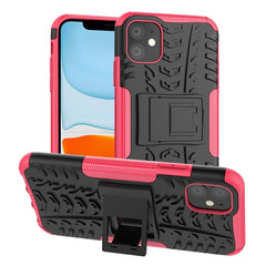 Tire Texture TPU + PC Shockproof Case with Holder, For iPhone 11 Pro Max, For iPhone 11 Pro, For iPhone 11