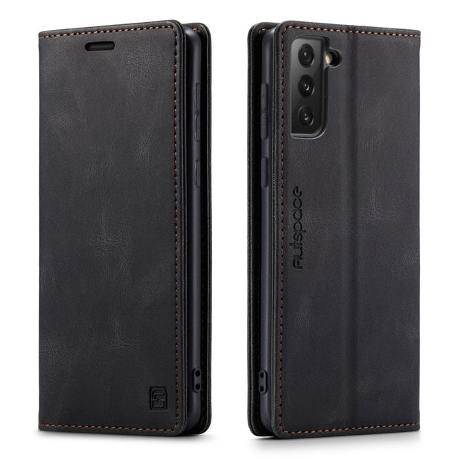 AutSpace A01 Retro Skin-feel Crazy Horse Texture Horizontal Flip Leather Case with Holder & Card Slots & Wallet & RFID, For Samsung Galaxy S21 5G, For Samsung Galaxy A52 5G / 4G