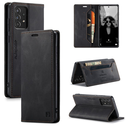 AutSpace A01 Retro Skin-feel Crazy Horse Texture Horizontal Flip Leather Case with Holder & Card Slots & Wallet & RFID, For Samsung Galaxy S21 5G, For Samsung Galaxy A52 5G / 4G