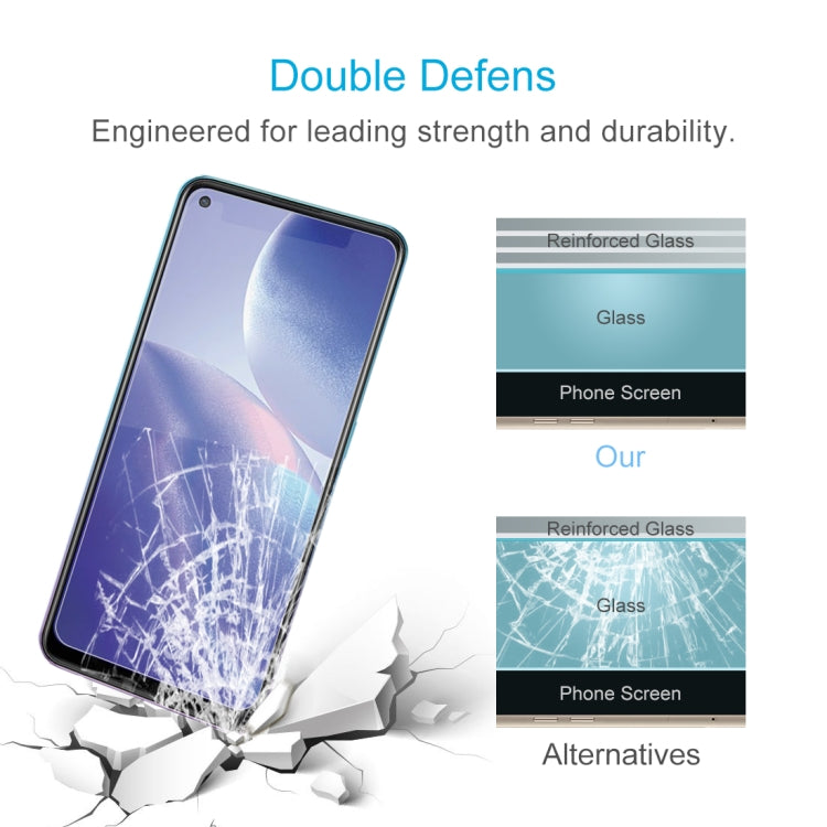 50pcs 0.26mm 9H 2.5D Tempered Glass Film