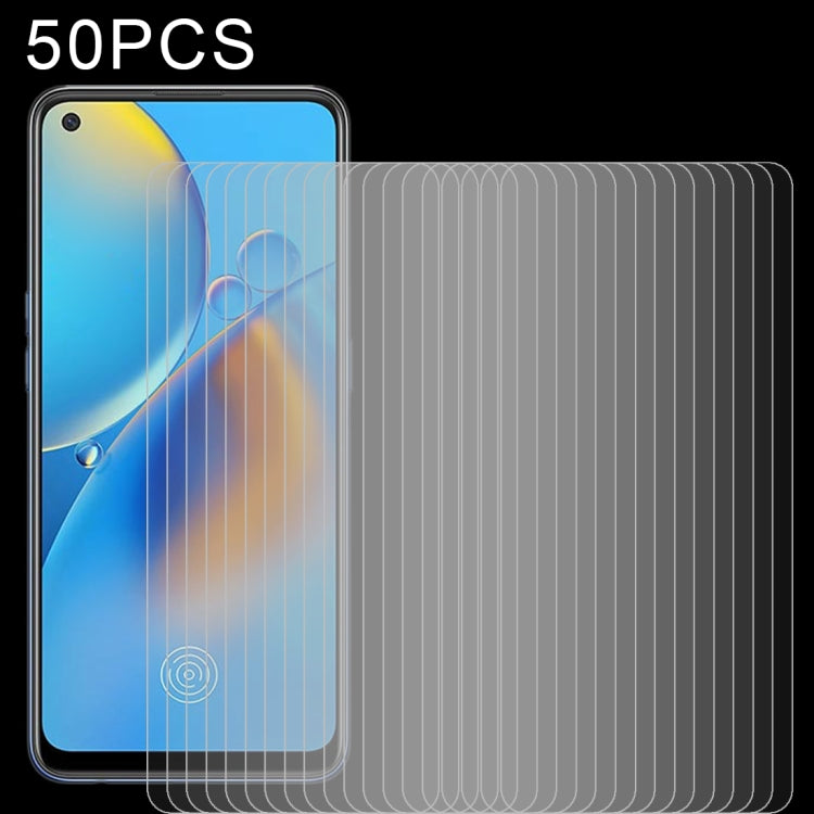 50pcs 0.26mm 9H 2.5D Tempered Glass Film