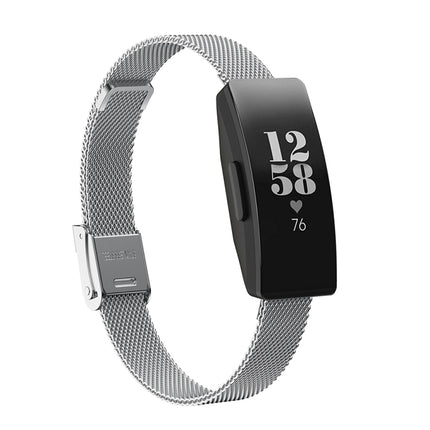 For Fitbit Inspire / Inspire HR / Ace 2 Double Insurance Buckle Milanese Replacement Strap Watchband