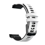 For Garmin Fenix 6X / White Black