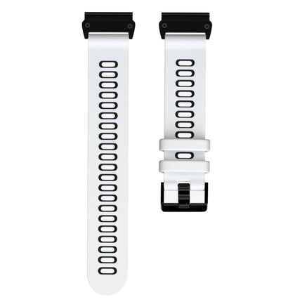 For Garmin Fenix 6X Two-color Silicone Quick Release Replacement Strap Watchband, For Garmin Fenix 6X