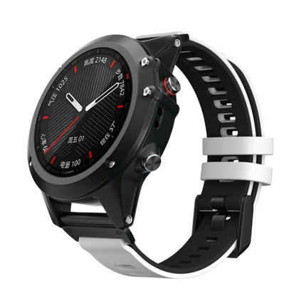 For Garmin Fenix 6X Two-color Silicone Quick Release Replacement Strap Watchband, For Garmin Fenix 6X