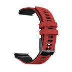 For Garmin Fenix 6X / Red Black