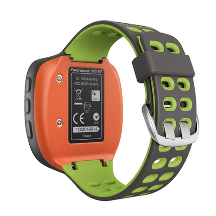 For Garmin Forerunner 310XT Two-color Silicone Replacement Strap Watchband