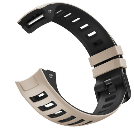 For Garmin Instinct / Instinct Esports Two-color Silicone Replacement Strap Watchband