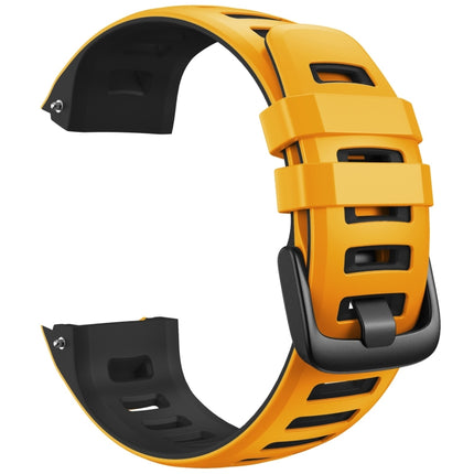For Garmin Instinct / Instinct Esports Two-color Silicone Replacement Strap Watchband