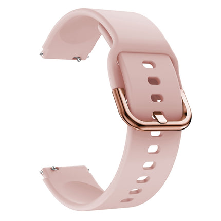 For Xiaomi Mi Watch Electroplating Buckle Silicone Replacement Strap Watchband